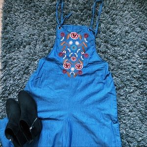 Embroidered Xhilaration overall Jumpsuit